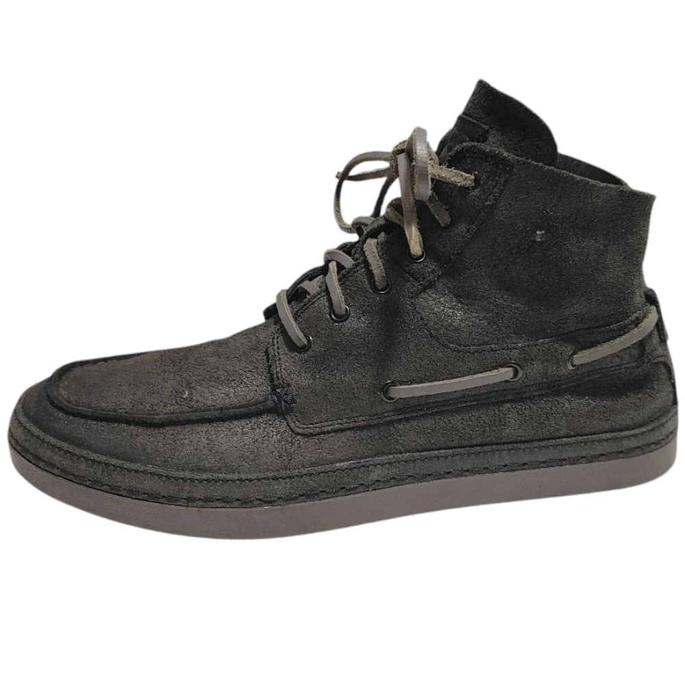 UGG Bayne Black Suede Lace Up Chukka Ankle Boots Mens Size 10.5